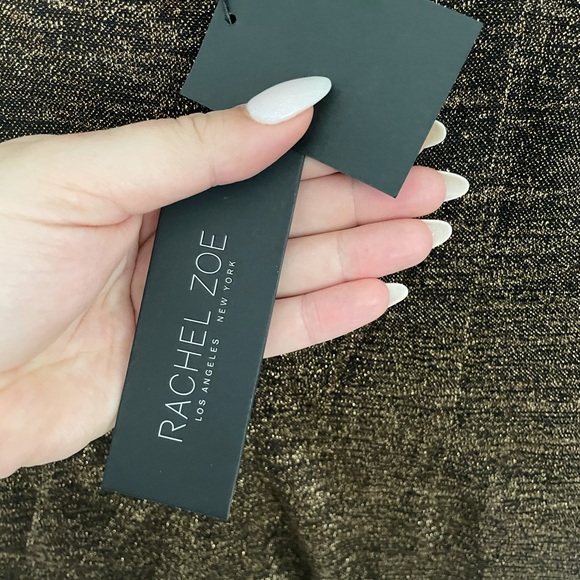 NWT Rachel Zoe gold black metallic midi sz10 - Picture 7 of 8